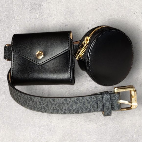Michael Kors Black Belt Bag - Genuine Leather - S/M - NWT main image 5